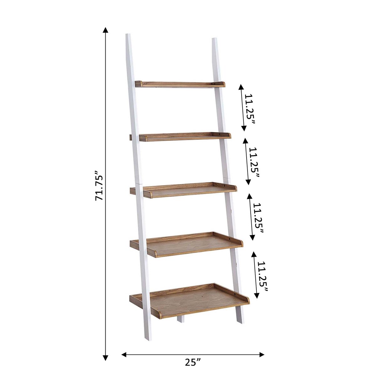 Three Posts™ Gilliard 7275 H X 25 W Ladder Bookcase And Reviews